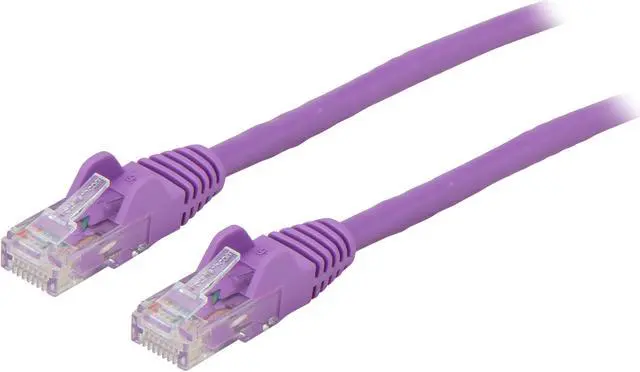 Main image of StarTech N6PATCH5PL Cat6 Patch Cable – 5 ft – Purple Ethernet Cable – Snagless RJ45 Cable – Ethernet Cord – Cat 6 Cable – 5ft