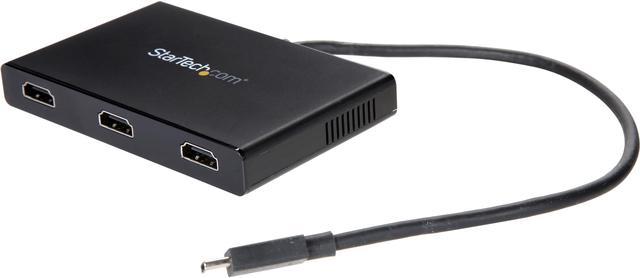 StarTech.com Adaptateur USB-C vers Double HDMI, Hub USB Type-C  Multi-Moniteur MST, Double Écran HDMI 4K 60Hz pour Ordinateur Por