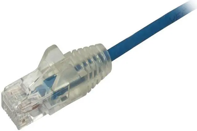 Alt view image 2 of 2 - StarTech N6PAT6INBLS Cat6 Ethernet Cable - 6 in - Blue - Slim - Snagless RJ45 Cable - Network Cable - Ethernet Cord - Cat 6 Cable - 6in