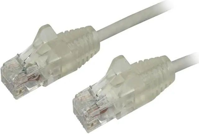 Main image of StarTech N6PAT3GRS Cat6 Ethernet Cable - 3 ft - Gray - Slim - Snagless RJ45 Cable - Network Cable - Ethernet Cord - Cat 6 Cable - 3ft