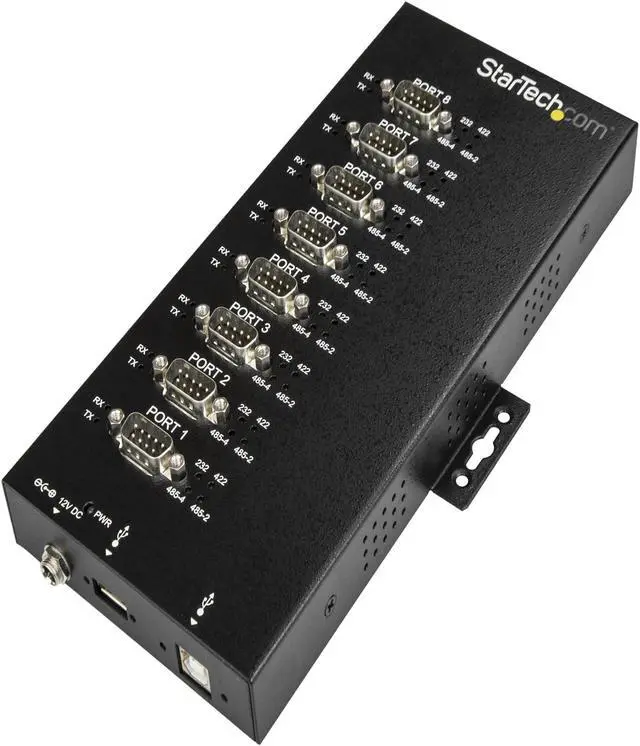 Main image of StarTech ICUSB234858I USB to RS-232/422/485 Serial Adapter - 8 Port - Industrial - 15 kV ESD Protection - USB to Serial Adapter - USB to Serial Hub