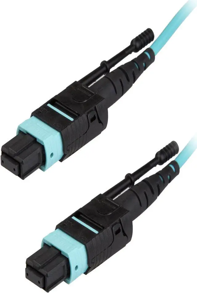 Main image of StarTech.com MPO12PL5M MTP Fiber Optic Cable - 15 ft / 5m - OM3 - 40Gb - Push / Pull Tab - Plenum - MPO / MTP Connector - Fiber Patch Cable