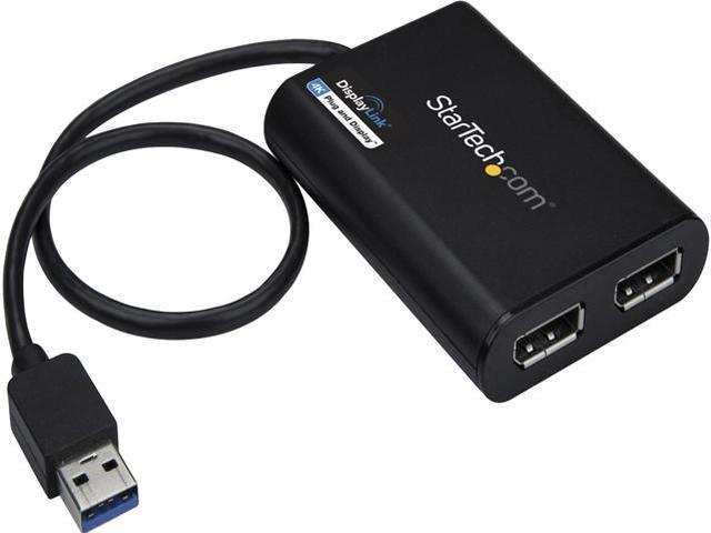 StarTech.com USB32DP24K60 USB to Dual DisplayPort Adapter - 4K