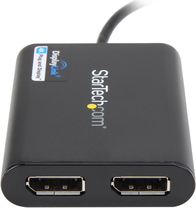 StarTech.com USB32DP24K60 USB to Dual DisplayPort Adapter - 4K