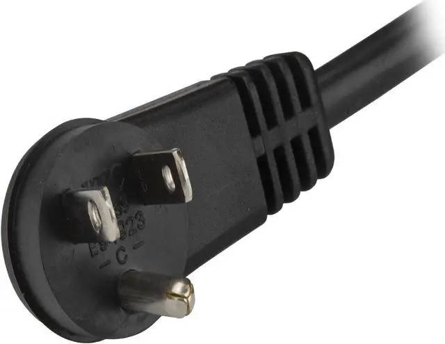 Alt view image 2 of 3 - StarTech.com PXTR10110 Power Cord - 10 ft / 3m - NEMA 5-15P to C13 Power Cord - Right Angle - Computer Power Cord - Power Cable - Power Supply Cord