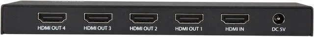 Alt view image 4 of 5 - StarTech.com ST124HD202 HDMI Splitter - 4-Port - 4K 60Hz - HDMI Splitter 1 In 4 Out - 4 Way HDMI Splitter - HDMI Port Splitter