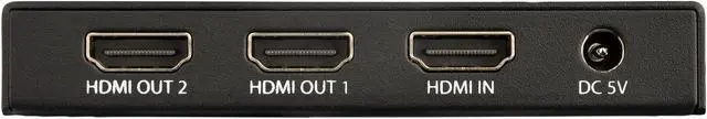 Alt view image 3 of 6 - StarTech.com ST122HD202 HDMI Splitter - 2-Port - 4K 60Hz - HDMI Splitter 1 In 2 Out - 2 Way HDMI Splitter - HDMI Port Splitter