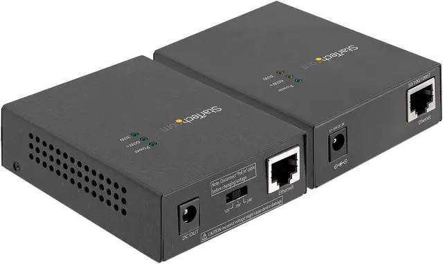 Alt view image 2 of 8 - StarTech.com UPOESPLT1G 1-Port 60W PoE Injector + PoE Splitter Kit - 10/100/1000Mbps  - Power Over Ethernet