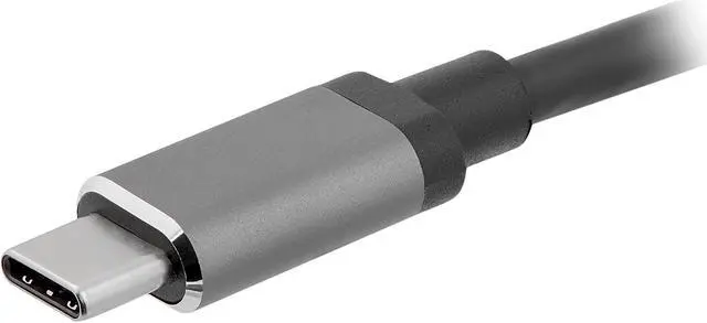 Alt view image 3 of 5 - StarTech.com CDP2HDVGA USB C to VGA and HDMI Adapter - Aluminum - USB-C Multiport Adapter - 6 in / 15.24 cm Built-In Cable