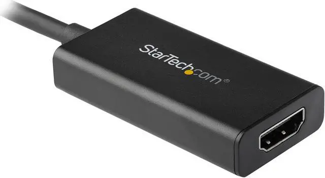 Alt view image 2 of 6 - StarTech.com DP2HD4K60H DisplayPort to HDMI Adapter with HDR - 4K 60Hz - Black - DP to HDMI Converter