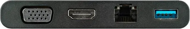 Alt view image 3 of 5 - StarTech.com DKT30CHVCM USB C Multiport Adapter with HDMI and VGA - Mac / Windows / Chrome - 4K - 1x USB-A Port - GbE - Portable USB-C Adapter