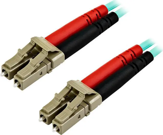 Main image of StarTech.com A50FBLCLC7 7m OM3 LC to LC Multimode Duplex Fiber Optic Patch Cable - Aqua - 50/125 - LSZH Fiber Optic Cable - 10Gb (A50FBLCLC7)
