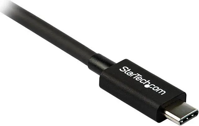 Alt view image 2 of 4 - StarTech.com TBLT34MM80CM 0.8m/2.7ft Thunderbolt 3 to Thunderbolt 3 Cable - 40Gbps - Certified TB3 - USB C Compatible - Active - 100W PD (TBLT34MM80CM)