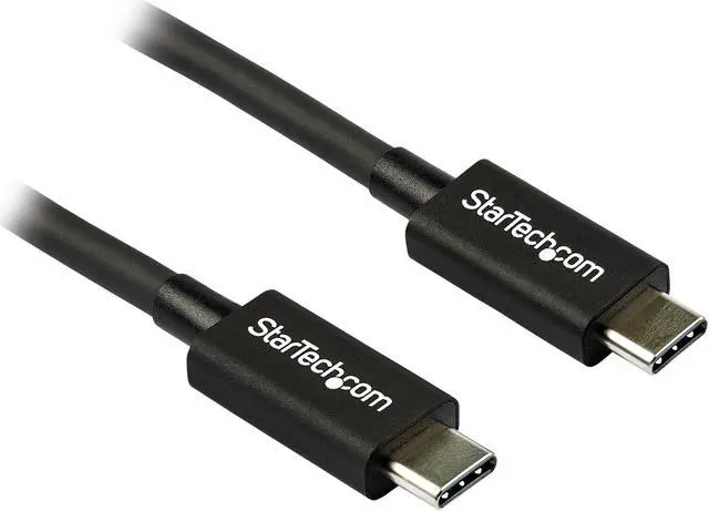 Main image of StarTech.com TBLT34MM80CM 0.8m/2.7ft Thunderbolt 3 to Thunderbolt 3 Cable - 40Gbps - Certified TB3 - USB C Compatible - Active - 100W PD (TBLT34MM80CM)