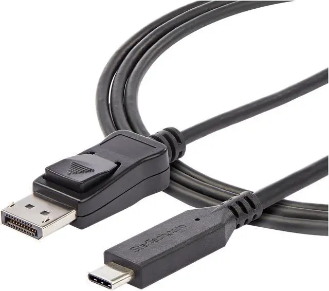 Alt view image 4 of 5 - StarTech.com CDP2DP146B 5.9 ft (1.8 m) - USB-C to DisplayPort Adapter Cable - 8K 30Hz - HBR3 - USB-C Adapter - Thunderbolt 3 Compatible