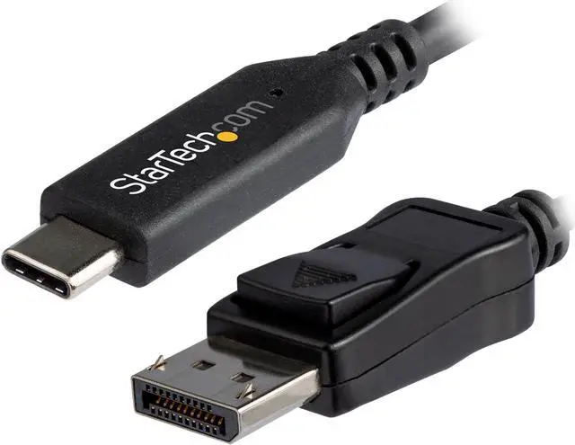 Main image of StarTech.com CDP2DP146B 5.9 ft (1.8 m) - USB-C to DisplayPort Adapter Cable - 8K 30Hz - HBR3 - USB-C Adapter - Thunderbolt 3 Compatible
