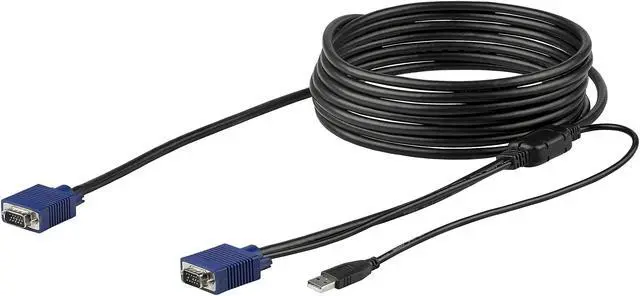 Alt view image 2 of 4 - StarTech.com RKCONSUV15 15 ft. (4.6 m) USB KVM Cable for StarTech.com Rackmount Consoles - VGA and USB KVM Console Cable (RKCONSUV15)
