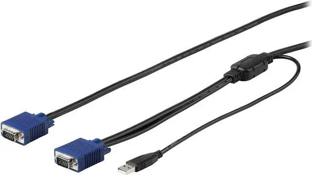 Main image of StarTech.com RKCONSUV15 15 ft. (4.6 m) USB KVM Cable for StarTech.com Rackmount Consoles - VGA and USB KVM Console Cable (RKCONSUV15)