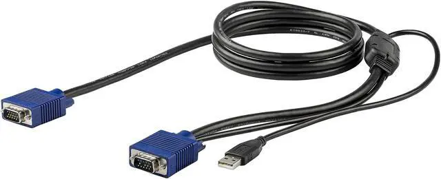 Alt view image 2 of 4 - StarTech.com RKCONSUV6 6 ft. (1.8 m) USB KVM Cable for StarTech.com Rackmount Consoles - VGA and USB KVM Console Cable (RKCONSUV6)