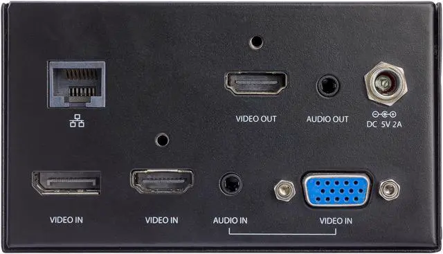Alt view image 3 of 4 - StarTech.com MOD4AVHD Audio / Video Module for Conference Table Connectivity Box - 4K - HDMI, DP, VGA - Table-Mounting Bracket Included (MOD4AVHD)