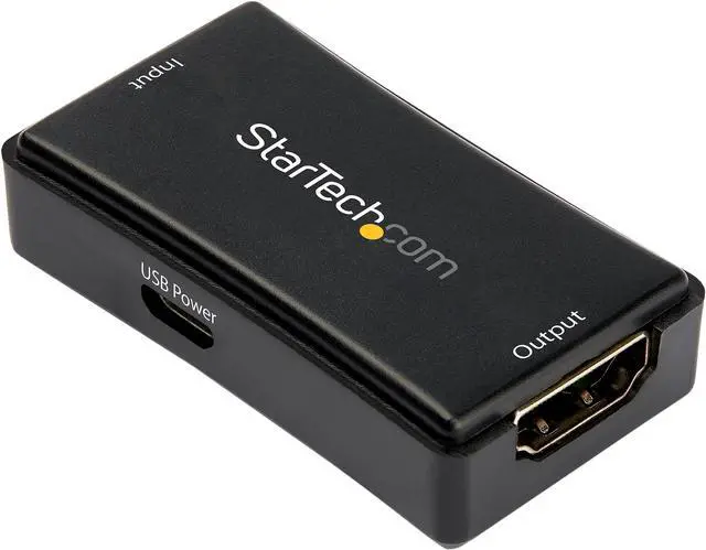 Main image of StarTech.com HDBOOST4K2 45ft / 14m HDMI Signal Booster - 4K 60Hz - USB Powered - HDMI Inline Repeater & Amplifier - 7.1 Audio Support (HDBOOST4K2)