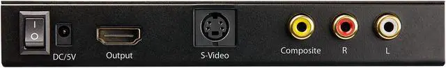 Alt view image 4 of 4 - StarTech.com VID2HDCON2 S-Video or Composite to HDMI Converter with Audio - 720p - NTSC & PAL - Analog to HDMI Upscaler - Mac & Windows (VID2HDCON2)