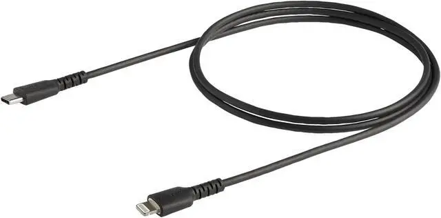 Alt view image 5 of 6 - StarTech.com RUSBCLTMM1MB 1m (3.3ft) USB C to Lightning Cable - MFi Certified - Durable USB Lightning Charging Cable - Black (RUSBCLTMM1MB)
