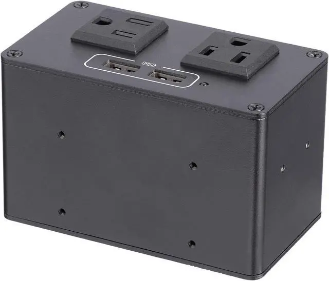 Alt view image 2 of 4 - StarTech.com MOD4POWERNA Power Outlet Module for Conference Table Connectivity Box - 2x AC Power and 2x USB-A - Power and Charging Hub (MOD4POWERNA)