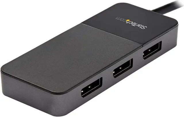 Alt view image 2 of 5 - StarTech.com MST14DP123DP 3 Port DisplayPort MST Hub - 3 x 4K - DP 1.4 Multi Monitor Splitter for Windows - HDR - EDID (MST14DP123DP)