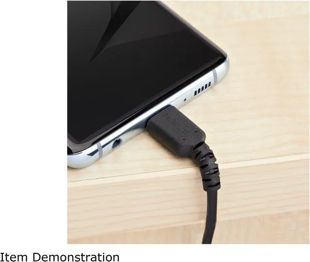 Alt view image 5 of 5 - StarTech.com RUSB2AC2MB 2m (6.56 ft.) USB A to USB C Cable - High Quality USB 2.0 Data Transfer & Charge Cable - Male to Male - Aramid Fiber - Black (RUSB2AC2MB)