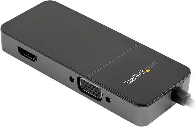 Alt view image 2 of 4 - StarTech.com USB32HDVGA USB 3.0 to HDMI VGA Adapter - External 4K 30Hz Video & Graphics Card for Mac & Windows - 2-in-1 Multiport Dongle (USB32HDVGA)