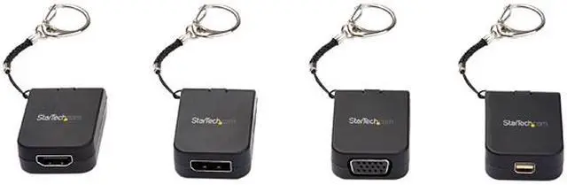 Alt view image 5 of 13 - StarTech.com USB-C to DisplayPort Adapter - 4K 60Hz DP Adapter with Built-In Flex Cable and Keychain (CDP2DPFC)