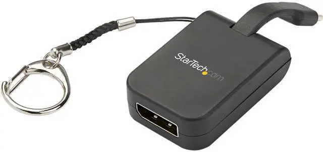 Main image of StarTech.com USB-C to DisplayPort Adapter - 4K 60Hz DP Adapter with Built-In Flex Cable and Keychain (CDP2DPFC)