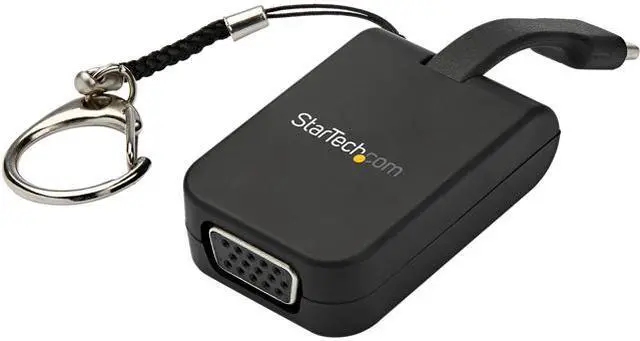 Alt view image 3 of 13 - StarTech.com USB-C to VGA Adapter - 1080p - Built-In Cable - Portable Video Converter for Mac & Windows (CDP2VGAFC)