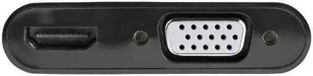 Alt view image 4 of 4 - StarTech.com DisplayPort to HDMI VGA Adapter - 4K 60Hz - Multiport Video Converter for Mac & Windows - Male to Female (DP2VGAHD20)