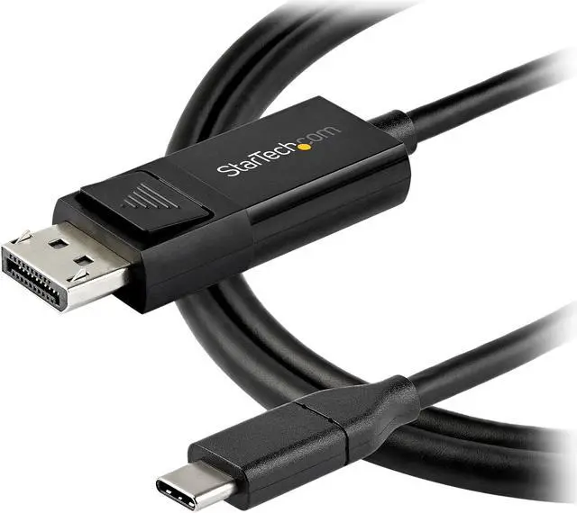 Alt view image 4 of 4 - StarTech.com CDP2DP141MBD 3.3 ft. (1m) USB C to DisplayPort 1.4 Cable - Bidirectional - 8K 30 - HBR3 - Thunderbolt 3 - USB Type C Adapter (CDP2DP141MBD)