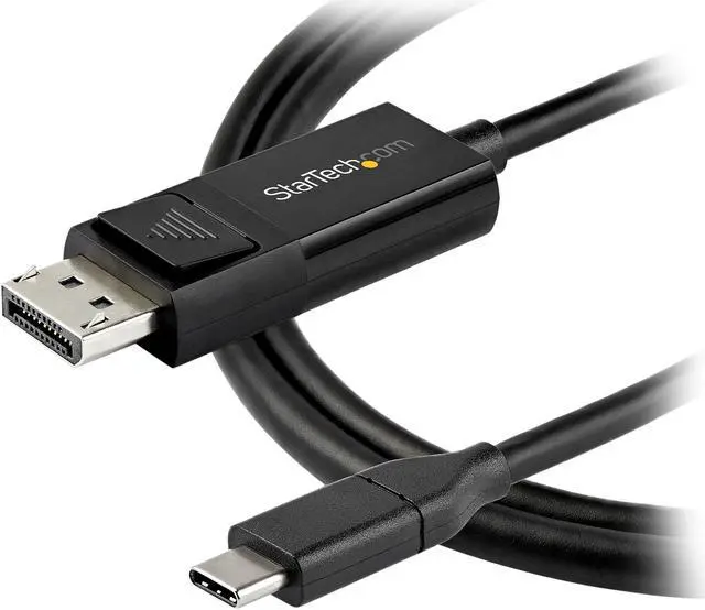 Alt view image 4 of 4 - StarTech.com CDP2DP142MBD 6.6 ft. (2m) USB C to DisplayPort 1.4 Cable - Bidirectional - 8K 30 - HBR3 - Thunderbolt 3 - USB Type C Adapter (CDP2DP142MBD)
