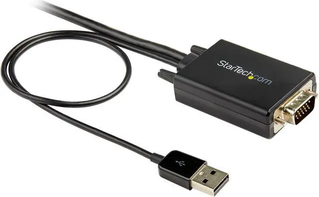 Alt view image 2 of 6 - StarTech.com VGA2HDMM10 10ft. (3m) VGA to HDMI Adapter with USB Audio - 1080p VGA to HDMI Video Converter for Your Laptop (VGA2HDMM10)