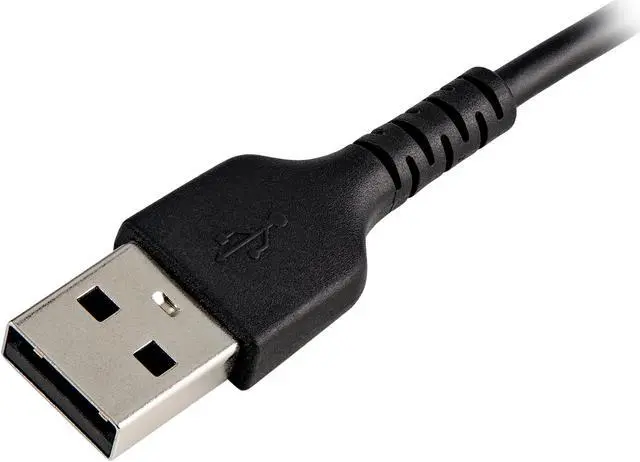 Alt view image 4 of 7 - StarTech.com RUSBLTMM30CMB 30cm Durable USB A to Lightning Cable - Black USB Type A to Lightning Connector Charge & Sync Power Cord - Rugged w/Aramid Fiber - Apple MFI Certified - iPad Air iPhone 12