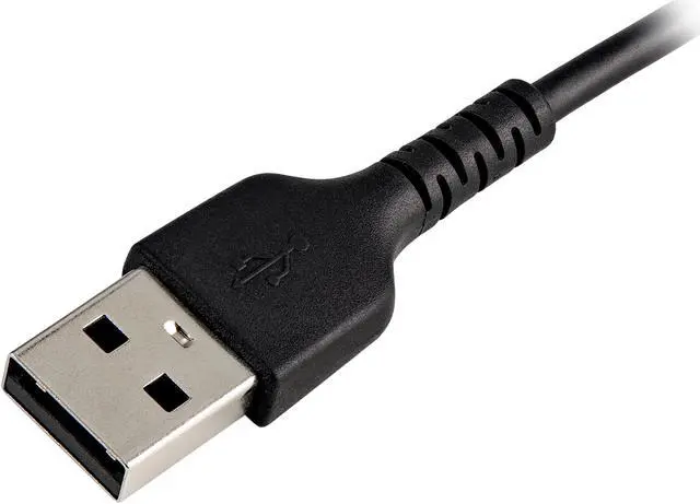 Alt view image 6 of 7 - StarTech.com RUSBLTMM15CMB 15cm Durable USB A to Lightning Cable - Black USB Type A to Lightning Connector Charge & Sync Power Cord - Rugged w/Aramid Fiber - Apple MFI Certified - iPad Air iPhone 12 (RUSBLTMM15CMB)