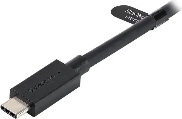 Alt view image 7 of 8 - StarTech.com USBCCADP 3ft (1m) USB-C Cable with USB-A Adapter Dongle - Hybrid 2-in-1 USB C Cable w/ USB-A - USB-C to USB-C (10Gbps/100W PD), USB-A to USB-C (5Gbps) - Ideal for Hybrid Docking Station (USBCCADP)