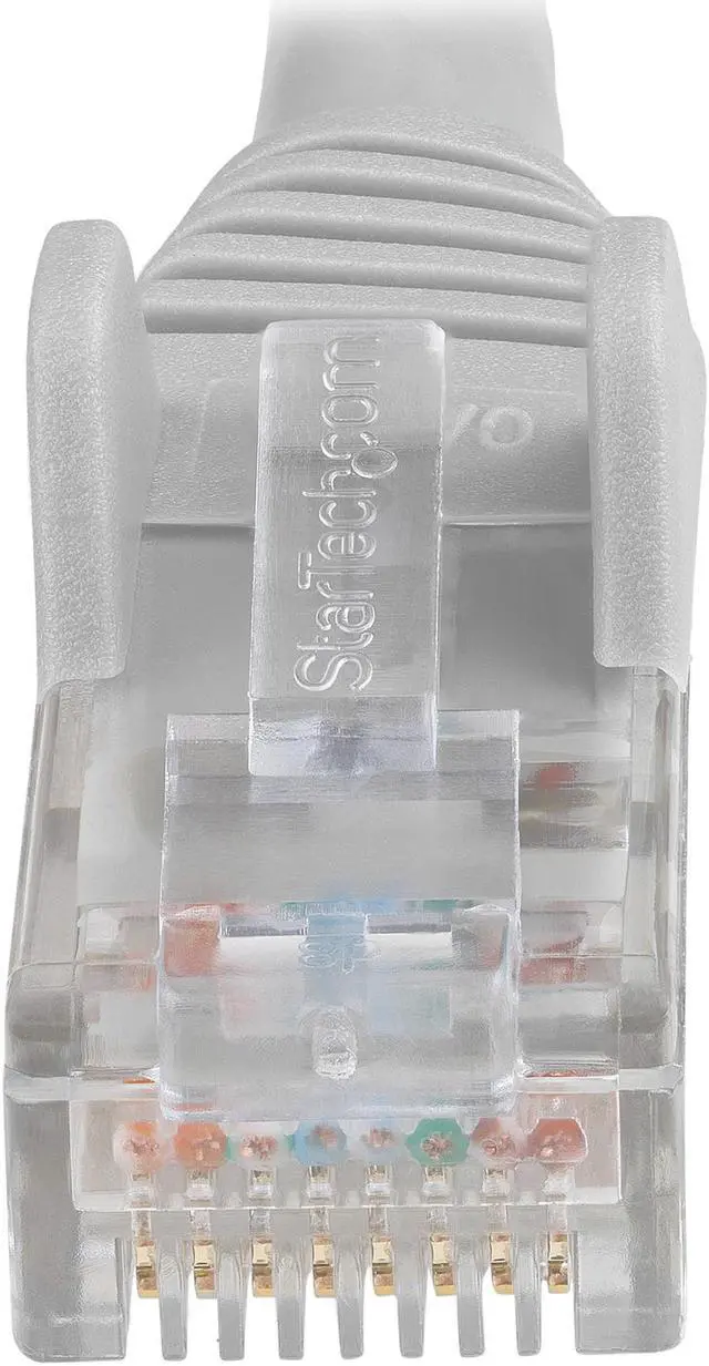 Alt view image 3 of 3 - StarTech.com N6LPATCH6INGR 6in (15cm) CAT6 Ethernet Cable - LSZH (Low Smoke Zero Halogen) - 10 Gigabit 650MHz 100W PoE RJ45 UTP Network Patch Cord Snagless w/Strain Relief - Gray CAT 6, ETL Verified (N6LPATCH6INGR)