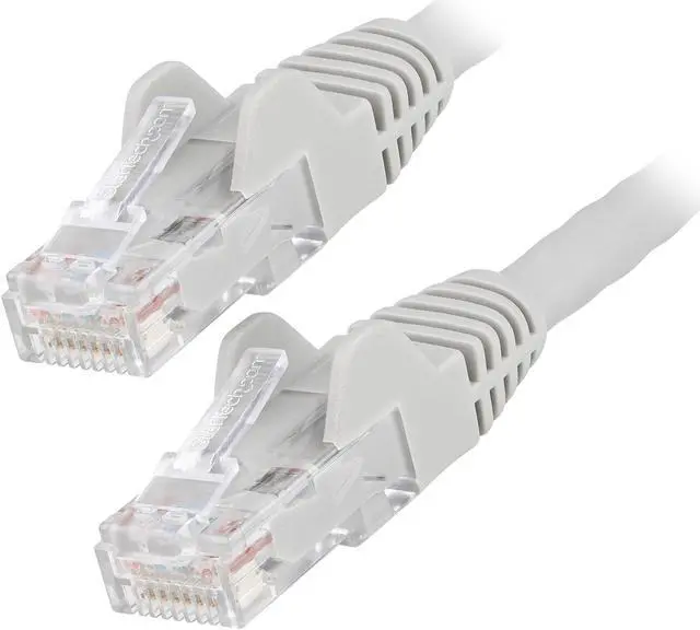 Main image of StarTech.com N6LPATCH6GR 6ft (1.8m) CAT6 Ethernet Cable - LSZH (Low Smoke Zero Halogen) - 10 Gigabit 650MHz 100W PoE RJ45 UTP Network Patch Cord Snagless w/Strain Relief - Gray CAT 6, ETL Verified (N6LPATCH6GR)