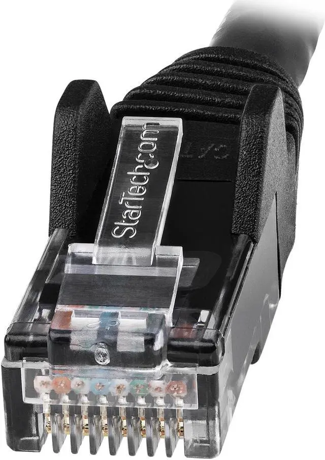 Alt view image 3 of 3 - StarTech.com N6LPATCH3BK 3ft (90cm) CAT6 Ethernet Cable - LSZH (Low Smoke Zero Halogen) - 10 Gigabit 650MHz 100W PoE RJ45 UTP Network Patch Cord Snagless w/Strain Relief - Black CAT 6, ETL Verified (N6LPATCH3BK)