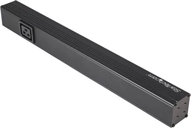 Alt view image 2 of 5 - 10 Outlet Rack Mount Power Strip 125V/16 Amp, 1U Horizontal 19" Rackmount PDU, NEMA 5-20P Input, NEMA 5-15R/20R Outlets, UL Listed, Rack Mount PDU/Power Bar, 8ft Power Cord - Power Distribution Unit (RKPW101920)