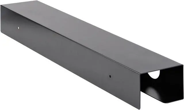 Alt view image 3 of 3 - Under Desk Cable Management Tray, Cable Tray Organizer for Office/Standing Desk, Desk or Table Mount Cords/Wire/Power Strip Holder, Computer Cable Manager, 23-1/2"L x 4-1/2"D - Desk Cable Management (UDCMTRAY)