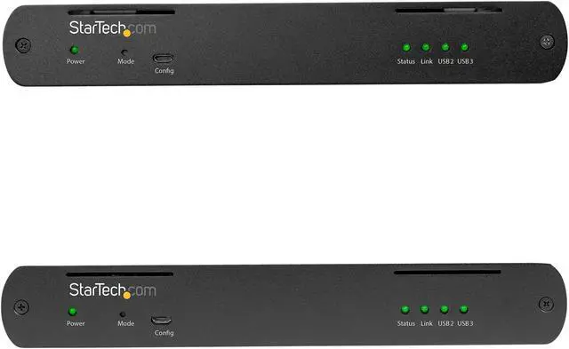 Alt view image 4 of 7 - 4 Port USB 3.0 Extender Hub with 1x Gigabit Ethernet Port Extension over Single Cat6a/Cat7 Cable (RJ45), 330ft/100m, 5Gbps USB-A Extender Kit, USB Extender, USB 3.2/3.1 Gen 1 - Externally Powered (USB3004EXT2)