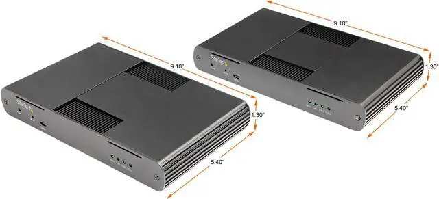 Alt view image 2 of 7 - 4 Port USB 3.0 Extender Hub with 1x Gigabit Ethernet Port Extension over Single Cat6a/Cat7 Cable (RJ45), 330ft/100m, 5Gbps USB-A Extender Kit, USB Extender, USB 3.2/3.1 Gen 1 - Externally Powered (USB3004EXT2)