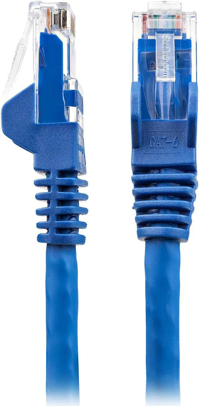 Alt view image 2 of 3 - 30ft (9m) LSZH CAT6 Ethernet Cable, 10 Gigabit Snagless RJ45 100W PoE Patch Cord, CAT 6 10GbE UTP Network Cable w/Strain Relief, Blue/Fluke Tested/ETL/Low Smoke Zero Halogen - Category 6, 24AWG