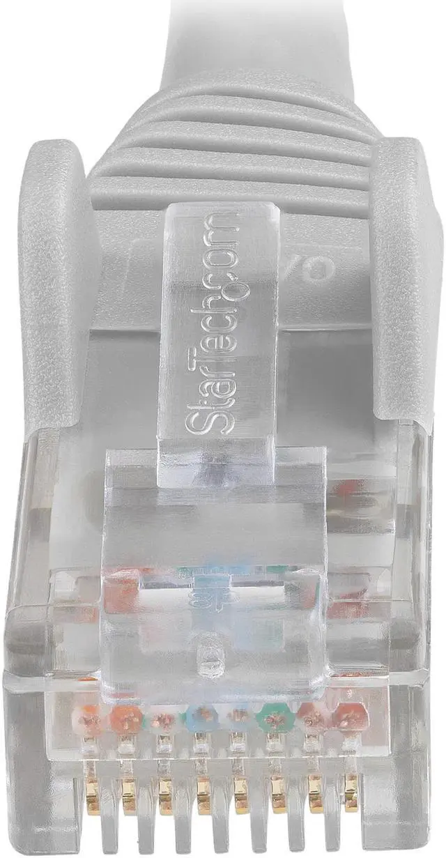 Alt view image 3 of 3 - 25ft (7.6m) LSZH CAT6 Ethernet Cable, 10 Gigabit Snagless RJ45 100W PoE Patch Cord, CAT 6 10GbE UTP Network Cable w/Strain Relief, Gray/Fluke Tested/ETL/Low Smoke Zero Halogen - Category 6, 24AWG